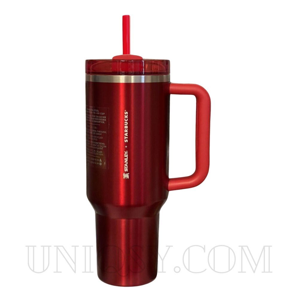Stanley x Starbucks Red Quencher Flowstate 40 OZ Tumbler Cup