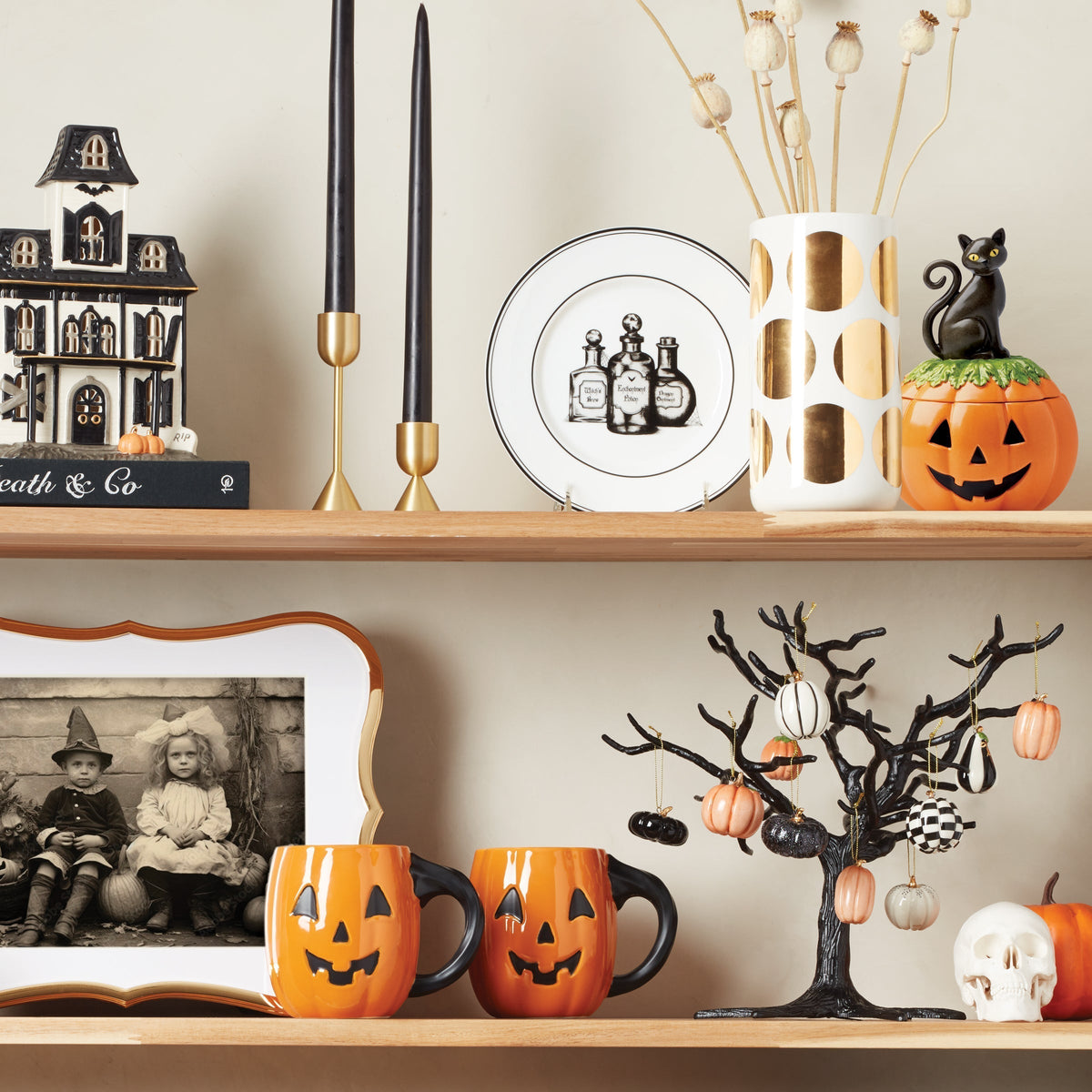 Haunted Halloween Covered Candy Jar