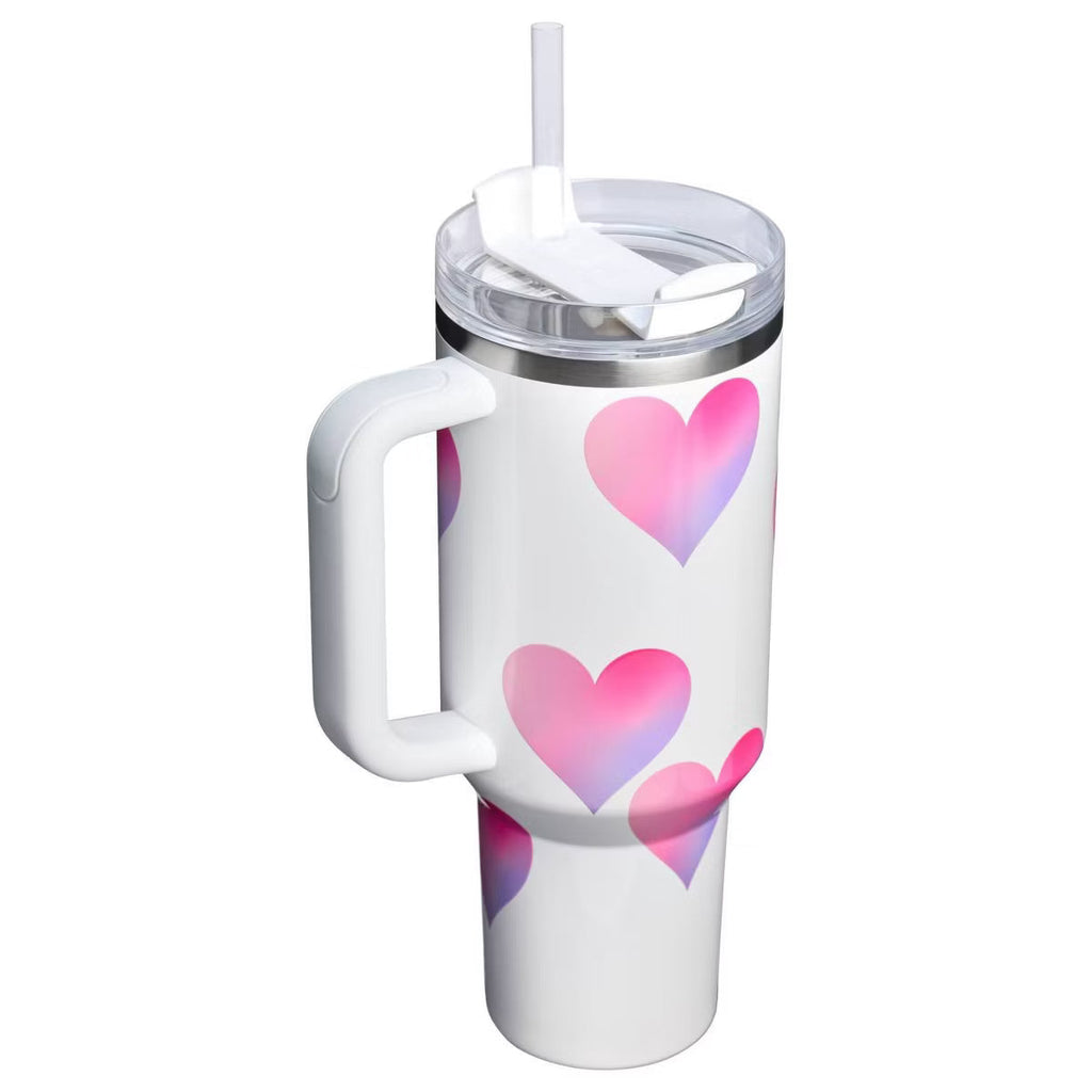 Stanley Cup Valentine's Day 40 oz Stainless Steel H2.0 Flowstate Quencher Tumbler