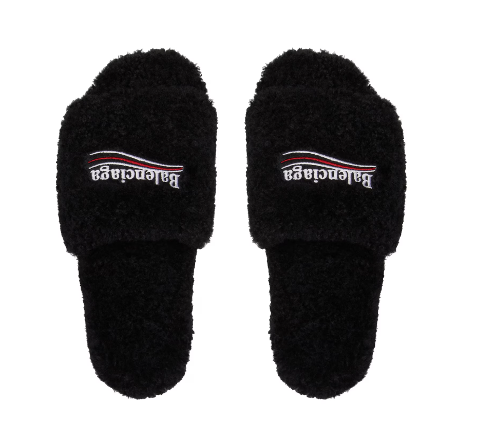 Furry Slide Sandal