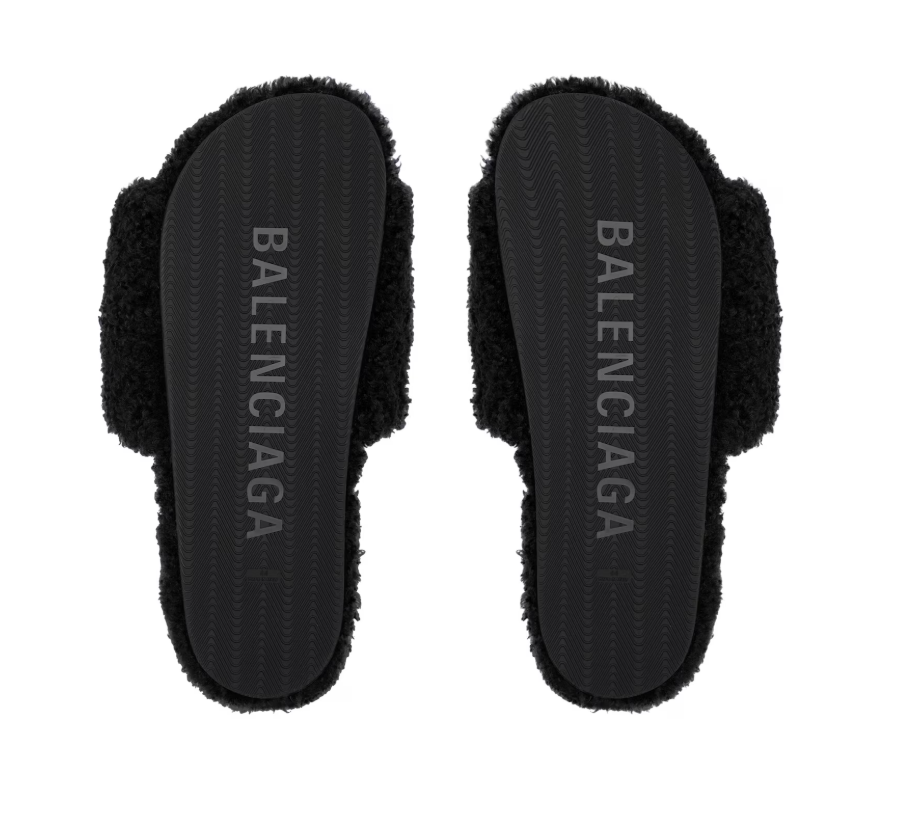 Furry Slide Sandal